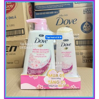 Sữa tắm Dove 500g tặng sữa tắm 200g có 3 màu trong phân loại