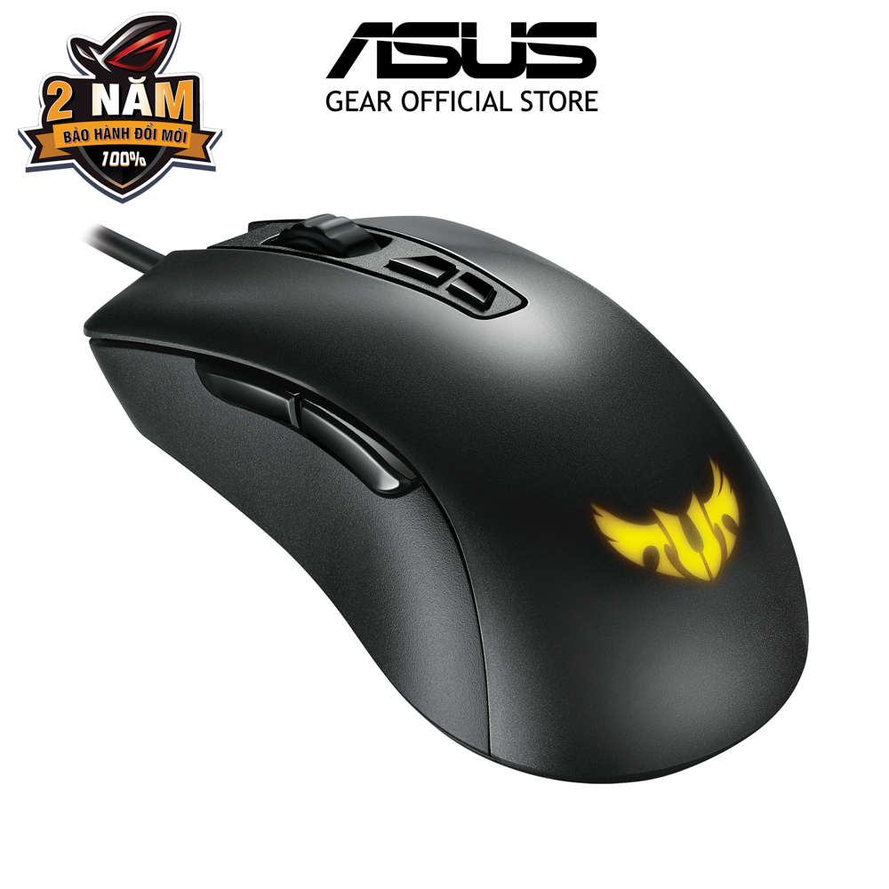 Combo chuột game có dây ASUS TUF GAMING M3 công thái học + Bàn di chuột ASUS TUF GAMING P1 cao cấp )