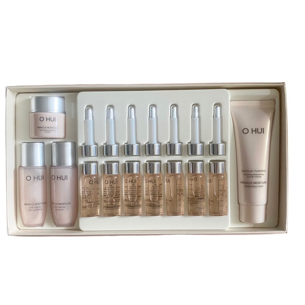 Set 7 ống huyết thanh 777 siêu dưỡng trắng và căng bóng da - Miracle Moisture Ampoule 777 Special Set shopohuigiasi