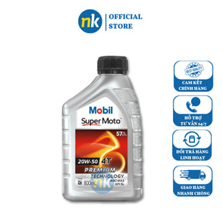 Nhớt Xe Số Cao Cấp Mobil Super Moto 20W50 - Nhập Khẩu 100% Singapore
