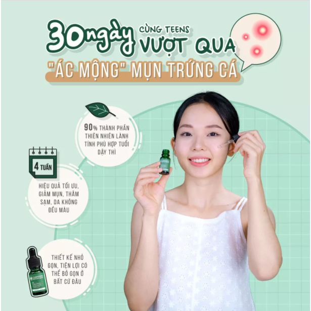 Sỉ- Serum cho da mụn thâm Caryophy xóa sạch mụn trứng cá, mụn bọc, sưng đỏ đầu đen 10ml