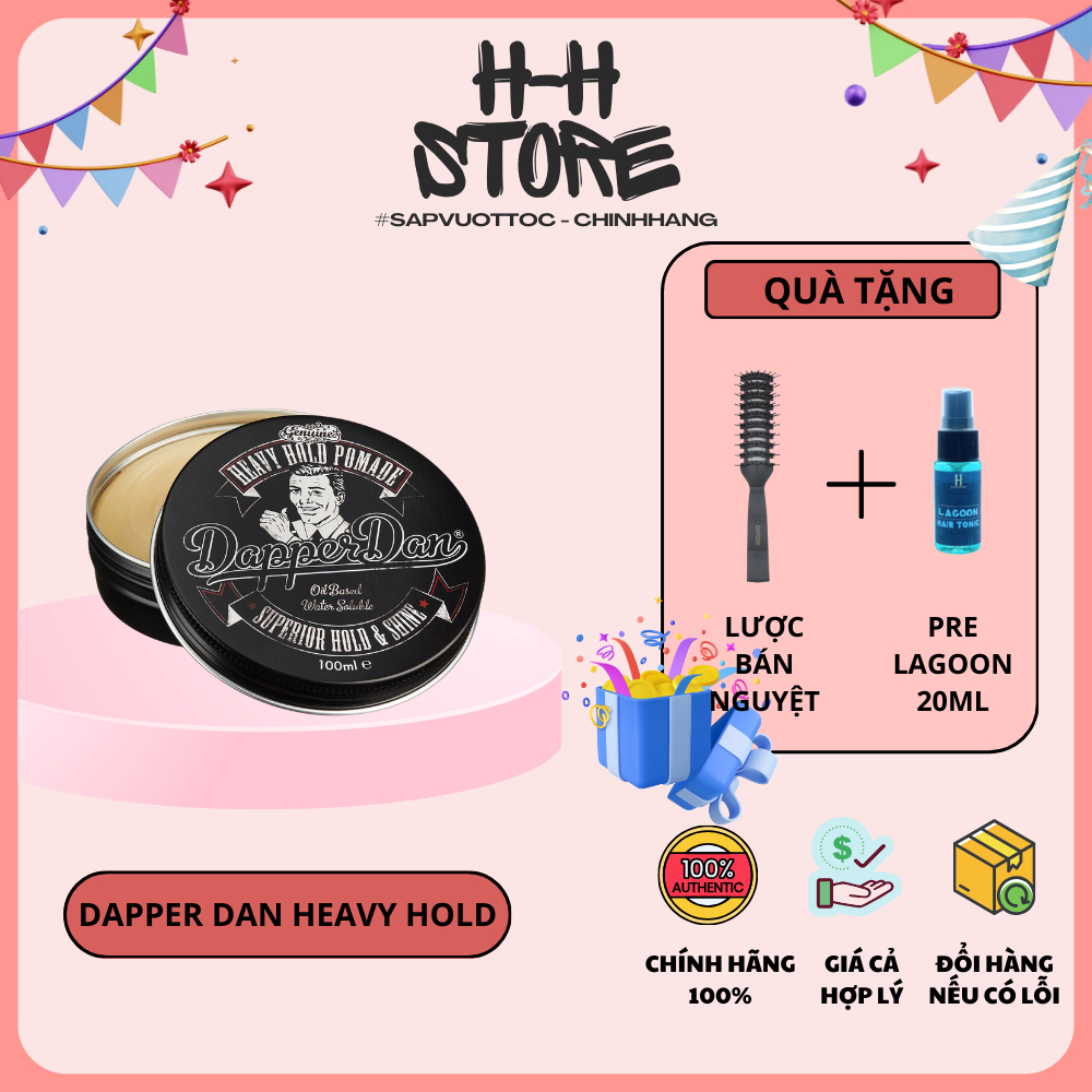 Tạo kiểu tóc Dapper Dan Heavy Hold Pomade