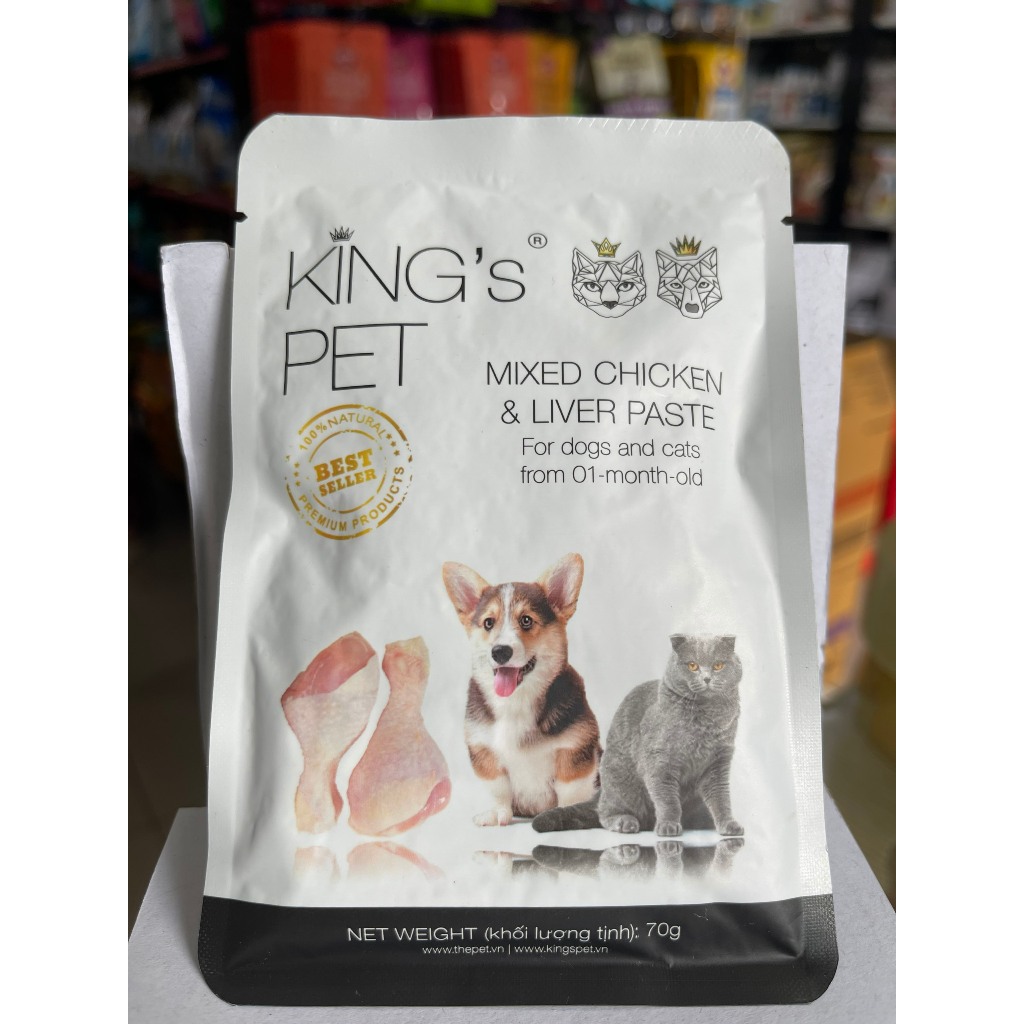 Pate King's Pet 70g - Pate tươi cho chó mèo siêu tiết kiệm