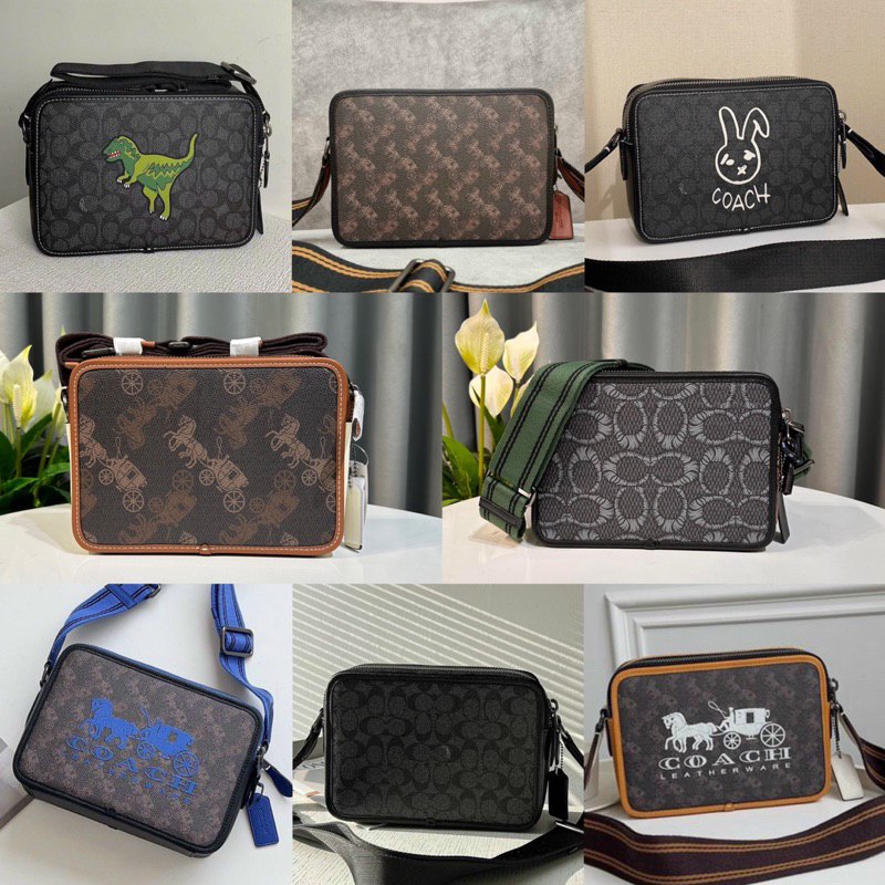 Túi C0ach Charter Crossbody 24 hoạ tiết cổ điển