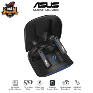 Tai nghe gaming không dây ASUS ROG CETRA TRUE Wireless, chống nước IPX4, công nghệ chống ồn ANC