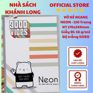 VỞ KẺ NGANG NEON 120 TRANG