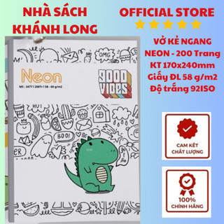 VỞ KẺ NGANG NEON 200 TRANG