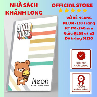 VỞ KẺ NGANG NEON 120 TRANG