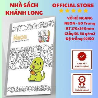 VỞ KẺ NGANG NEON 80 TRANG