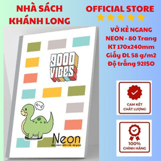 VỞ KẺ NGANG NEON 80 TRANG