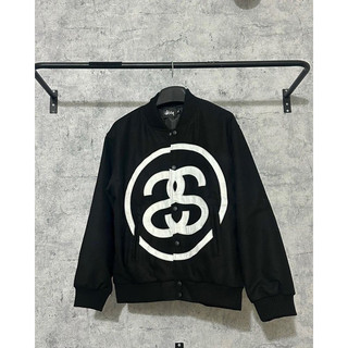  ÁO KHOÁC BOMBER STUSSY THÊU LOGO FORM RỘNG UNISEX - NOPI STORE 