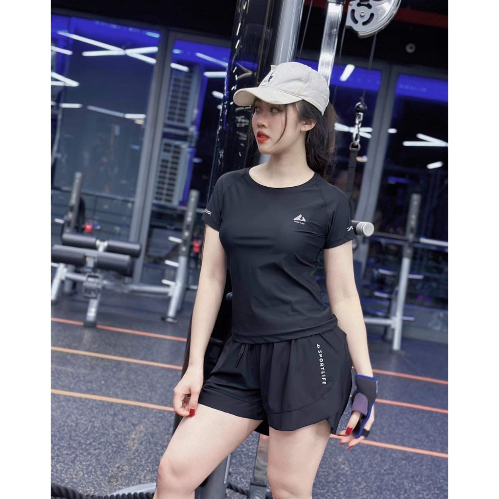 Bộ thể thao thun lạnh quần hai lớp có túi size 40-78kg