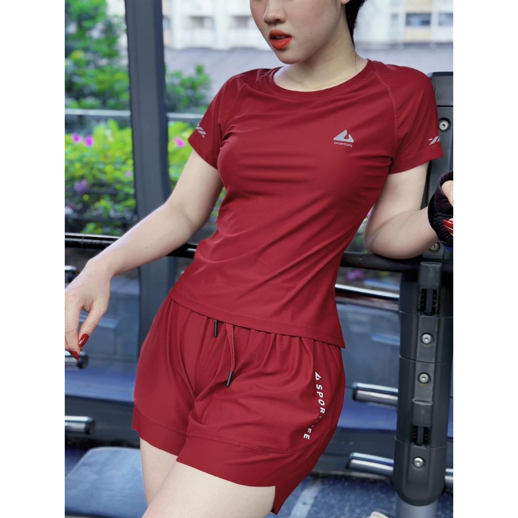 Bộ thể thao thun lạnh quần hai lớp có túi size 40-78kg