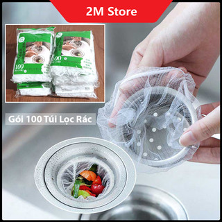 Combo 30 - 100 túi lọc rác bồn rửa chén bát dạng chun ôm