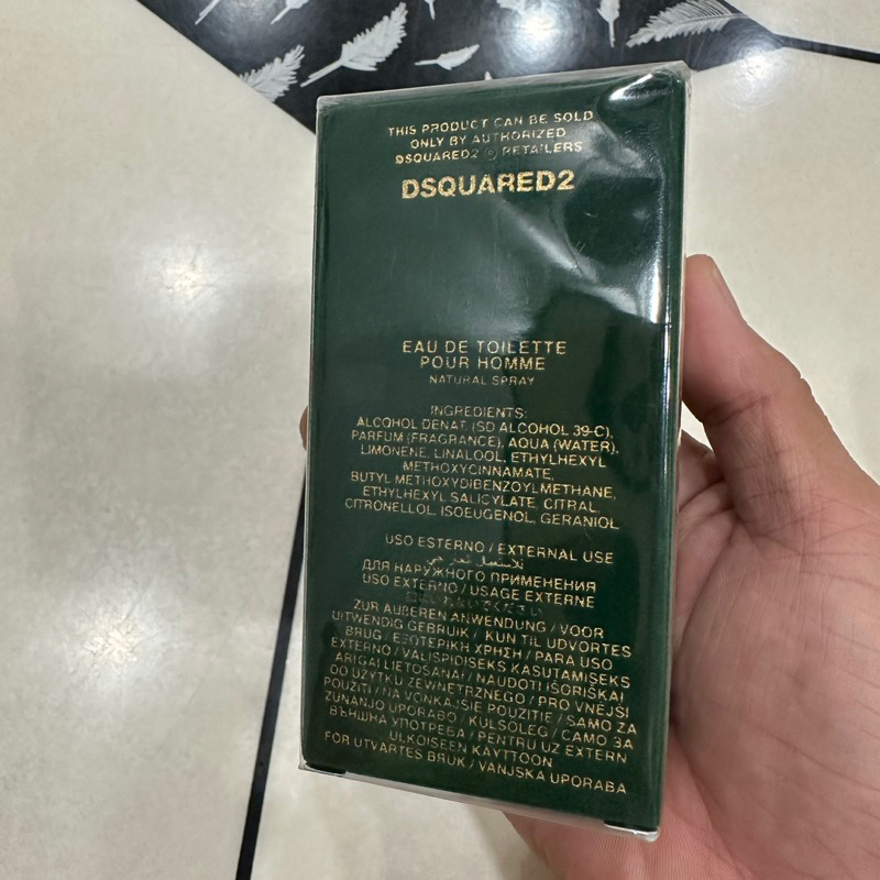 Nước hoa nam Dsquared2 Green Wood pour homme 30ml full seal