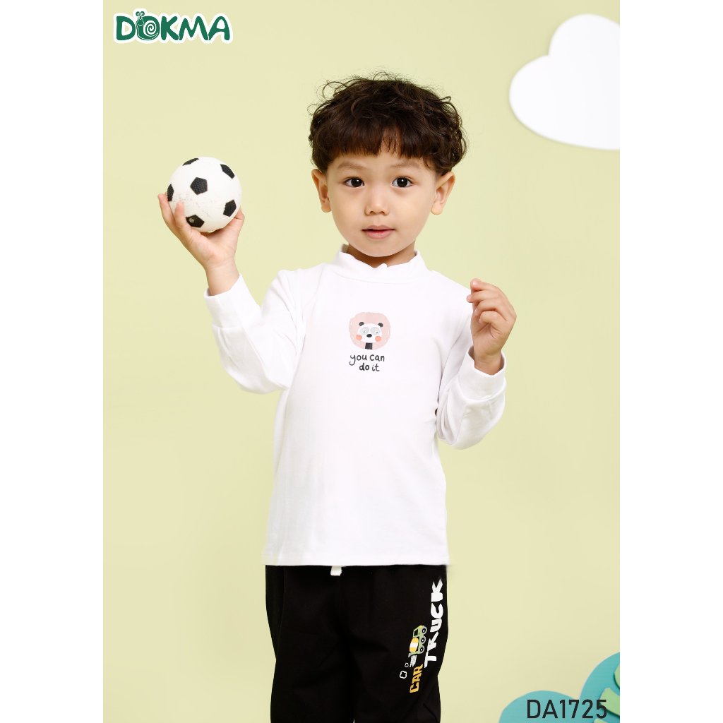 Áo cổ 3cm / 3 phân Dokma size 6-9m đến 2-3y mã DA1725
