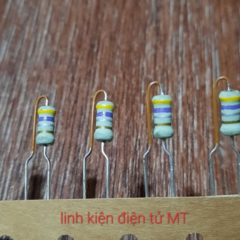 Combo 100 Điện trở 0.47/2W chân đồng, hàng công ty đã dập chân. Mới 100%