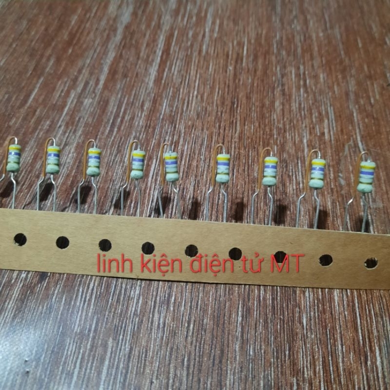 Combo 100 Điện trở 0.47/2W chân đồng, hàng công ty đã dập chân. Mới 100%