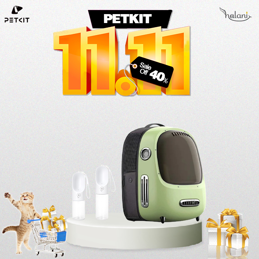 Balo Vận Chuyển Thú Cưng Petkit Evertravel Bag Chống Tia UV, Quạt Điều Hòa