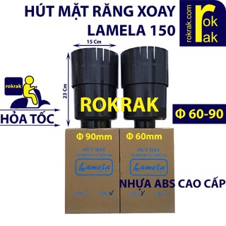 Hút mặt hồ cá nắp răng xoay LAMELA 150 PHI CHỜ 60 90 mm cho bể cá
