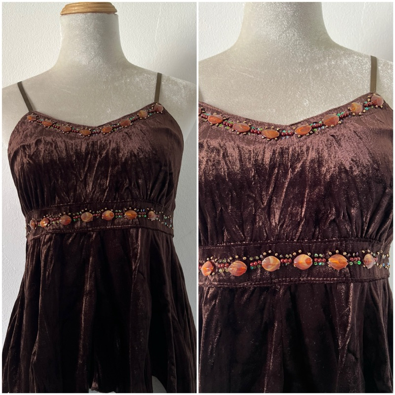 H2429 áo dây nữ si