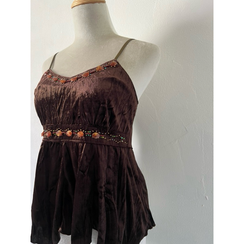 H2429 áo dây nữ si