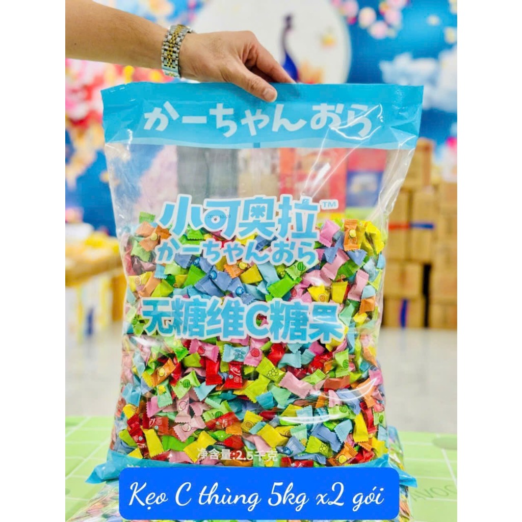Gói 100gr kẹo ngậm mát lạnh mix 8-11 vị trái cây thơm ngon