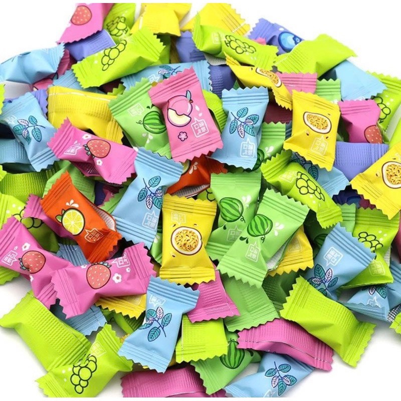 Gói 100gr kẹo ngậm mát lạnh mix 8-11 vị trái cây thơm ngon