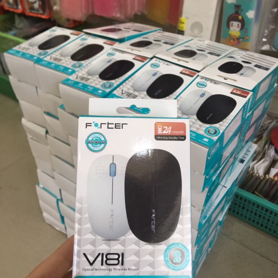 Chuột không dây Forter V181 siêu nhạy siêu bền- bảo hành 8 tháng 1 đổi 1