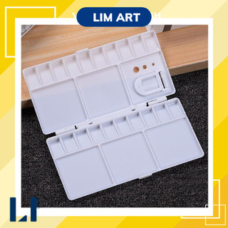 Khay pha màu có nắp đậy, bảng pha màu đôi. Palette đựng màu nhiều ô LIM Art
