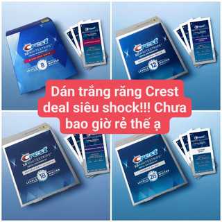 Nửa liệu trình dán trắng răng Crest 3D White