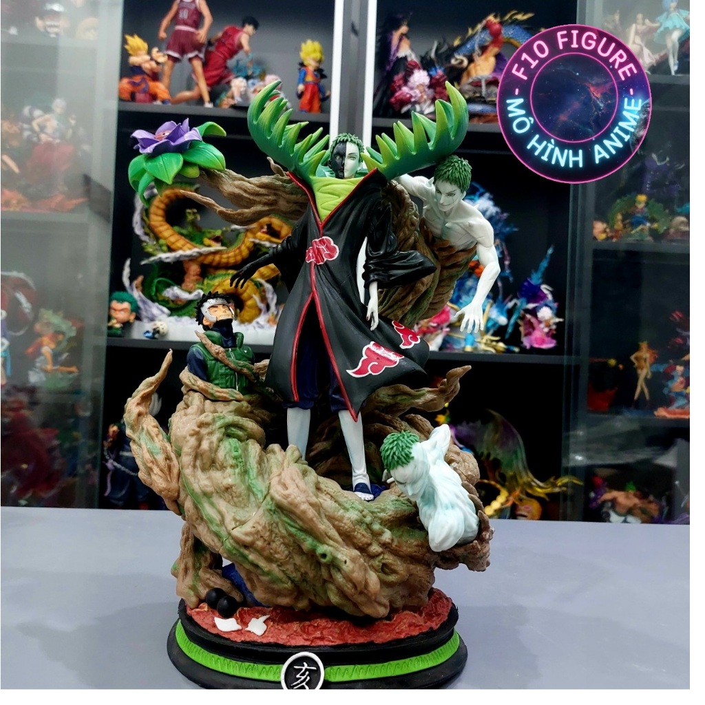 Mô hình Naruto hắc bạch zetsu Akatsuki cực ngầu - hắc bạch zetsu Akatsuki chiến đấu cao 40cm