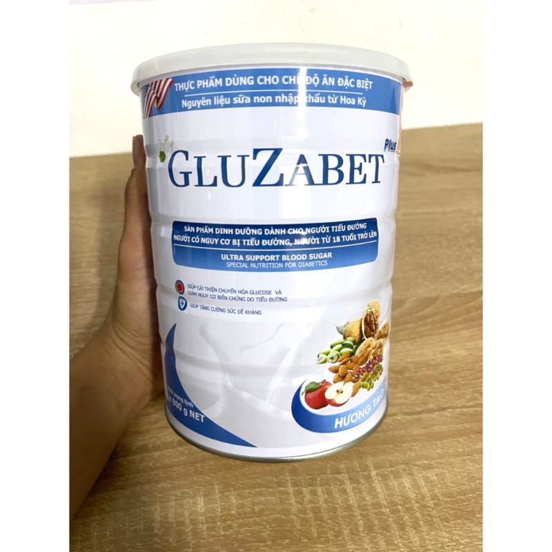 Combo 2 lon gluzabet sữa non tiểu đường gluzabet