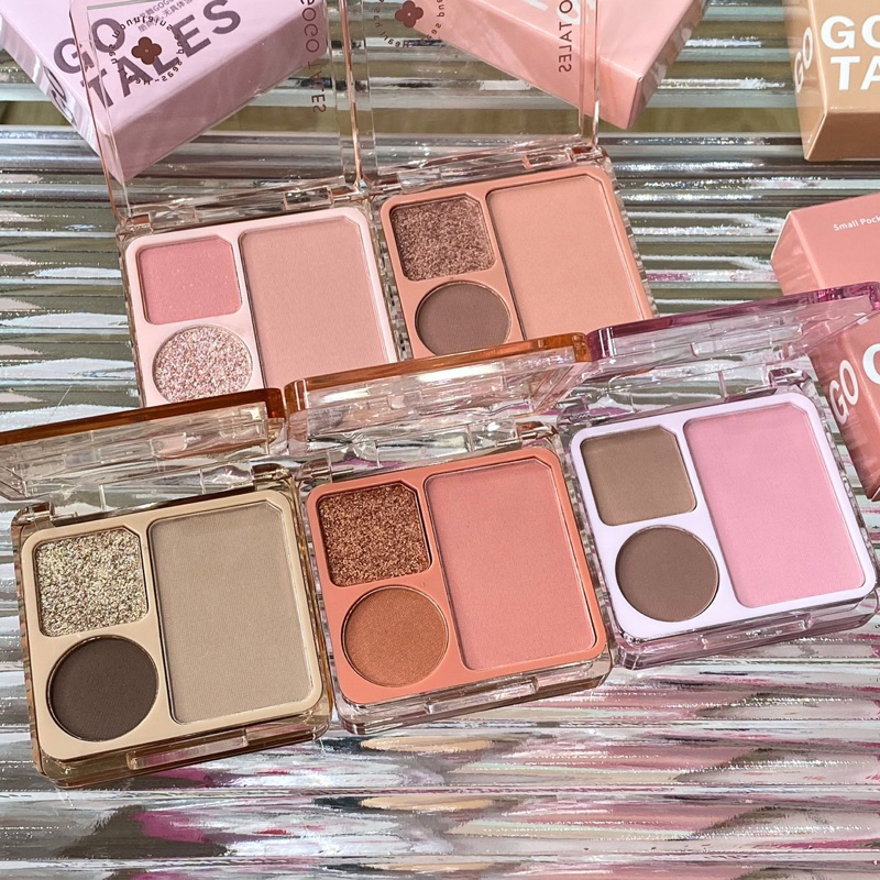 Phấn Mắt Và Má 3 Ô Bỏ Túi GOGO TALES SMALL POCKET GT614