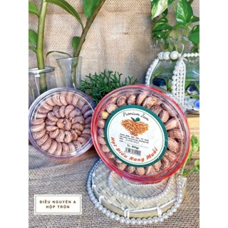 [Hàng loại 1] Hạt điều rang muối xếp hoa, Hạt điều vỏ lụa Bình Phước, bùi béo thơm ngon, nhiều định dưỡng