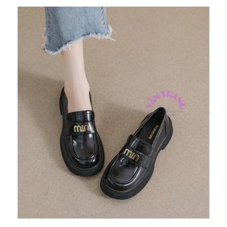 Giày lười Loafer chữ M.i.n big size nữ da mềm có từ size 35-43