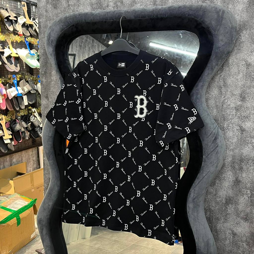 Áo Thun Chính Hãng NEW ERA MLB BOSTON RED SOX BLK Shop Xám Store