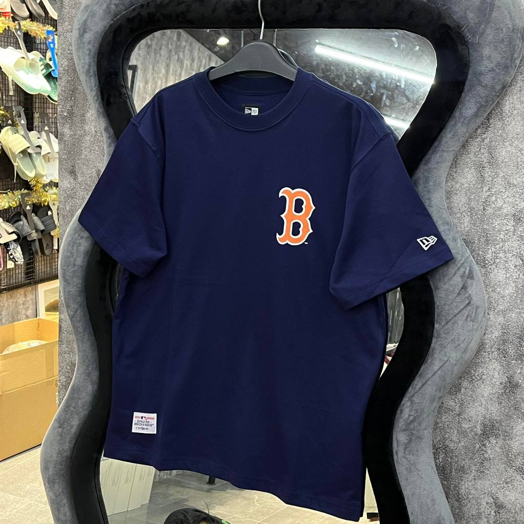 Áo Thun Chính Hãng New Era Big Paisley Boston Navy Shop Xám Store