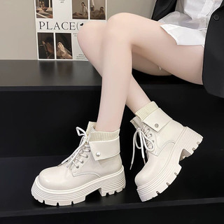 Giày Bốt cổ Lửng Phong Cách Hàn Cao Cấp