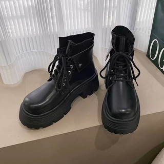 Giày Bốt cổ Lửng Phong Cách Hàn Cao Cấp