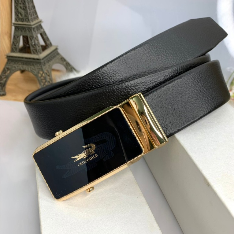 Thắt lưng nam công sở dây nịt nam khóa lăn cao cấp bản 3,5cm