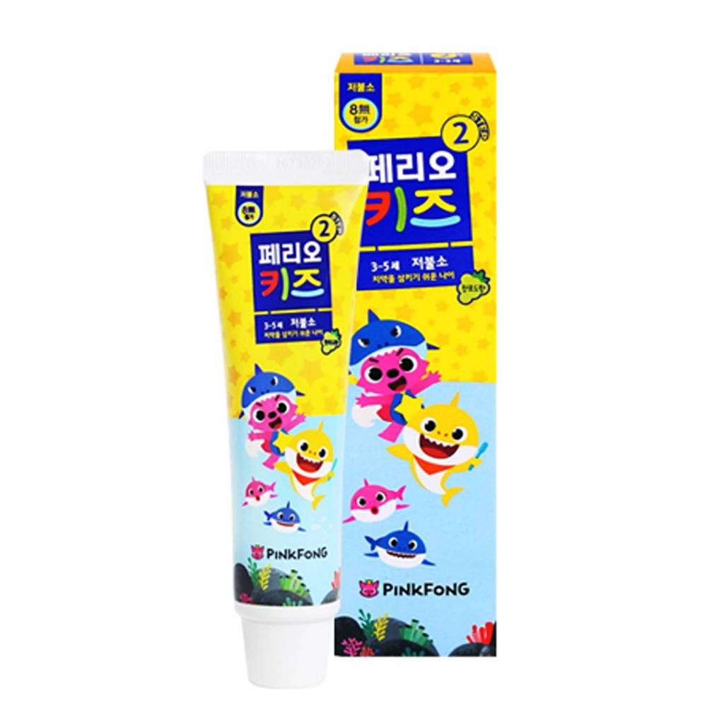 Kem đánh răng trẻ em Perioe Pinkfong step 2 75g