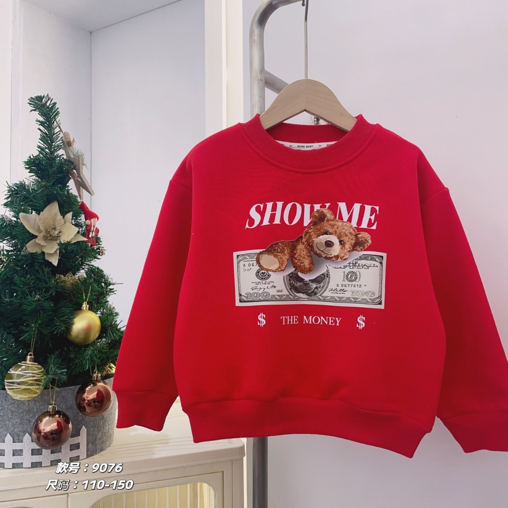 Áo nỉ nhung cho bé trai bé gái cực đẹp Sukun shop Áo nỉ bông trẻ em cực ấm Kunkids