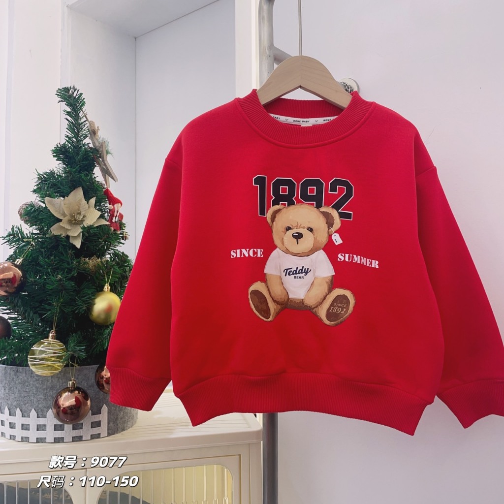 Áo nỉ nhung cho bé trai bé gái cực đẹp Sukun shop Áo nỉ bông trẻ em cực ấm Kunkids