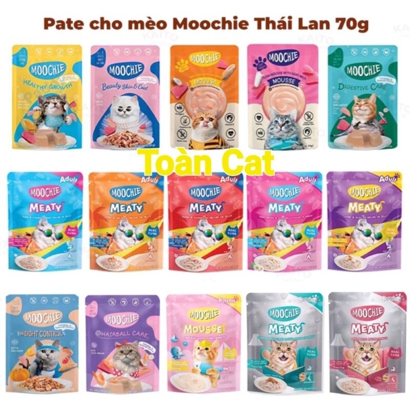 Pate Moochie cho mèo gói 70g- Pate cho mèo