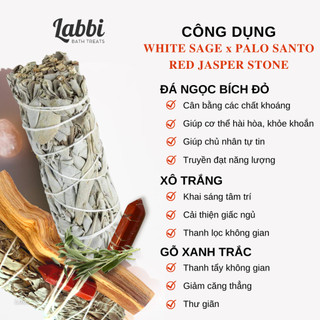 [Labbi] Combo xông nhà sức khoẻ dồi dào [ĐÁ NGỌC BÍCH ĐỎ]