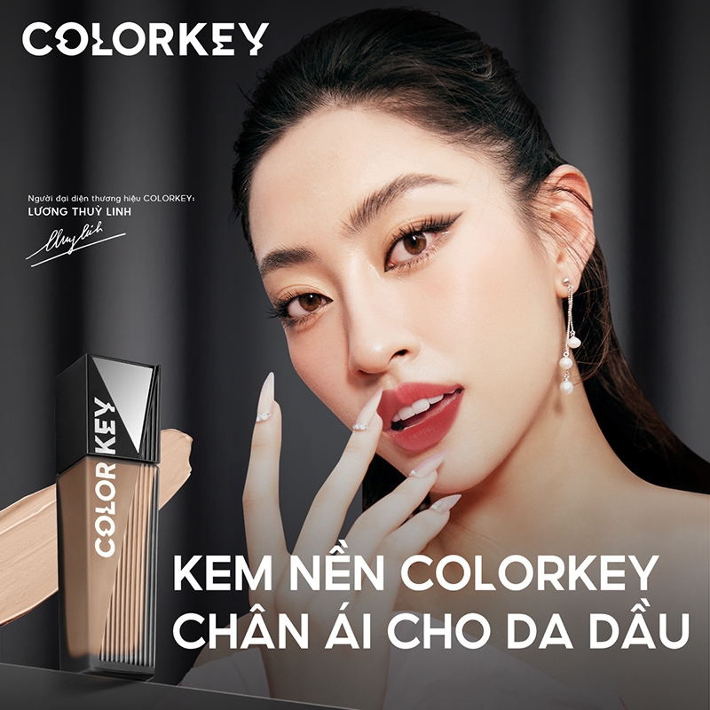 [MUA COMBO TẶNG 3 MIẾNG] - Combo 1 chai Kem Nền Kiềm Dầu & 3 hộp Mặt Nạ Giấy COLORKEY LUMINOUS Vitamin B5 10 miếng/hộp