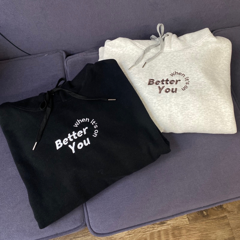 Quini.made - Áo Hoodie Nam/Nữ Nỉ Lót Bông Dày Dặn Thêu “Better When It’s On You” - Áo Hoodie Đôi