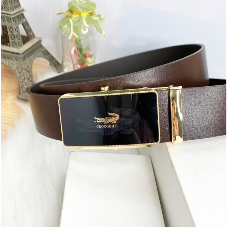 Thắt lưng nam công sở dây nịt nam khóa lăn cao cấp bản 3,5cm