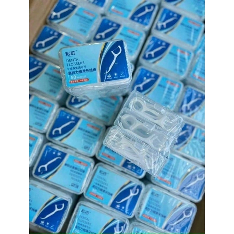 Hộp 50 chiếc tăm chỉ nha khoa